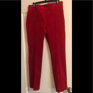 Talbot’s Red Slim Leg Chatham Ankle Pant